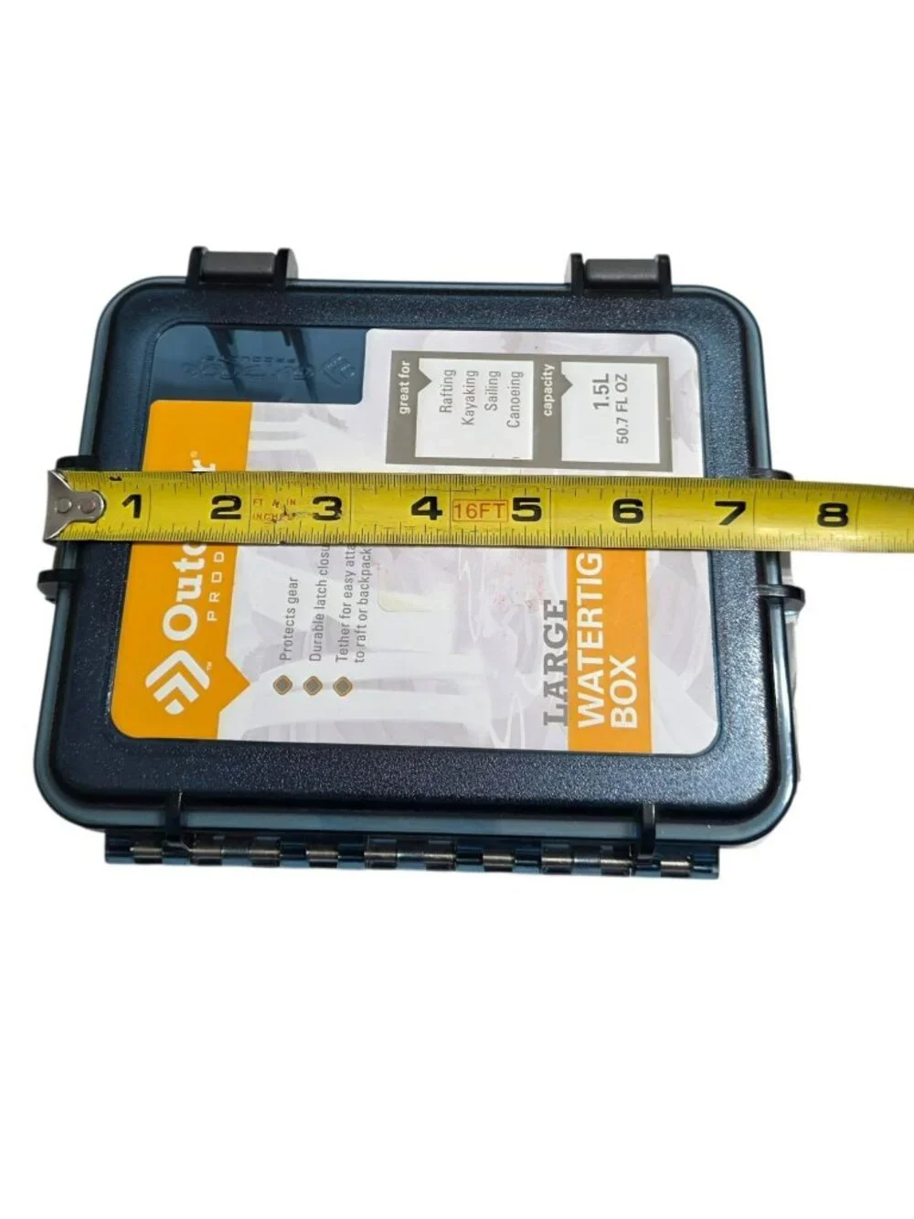New Watertight Box 1.5L Capacity Durable Secure Storage Water Sports Outdoors